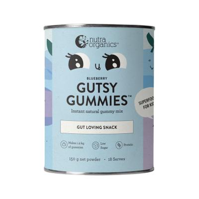 Nutra Organics Gutsy Gummies (Gut Loving Snack) Blueberry 150g